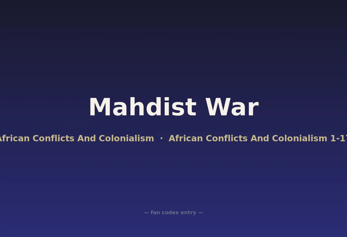 Mahdist War
