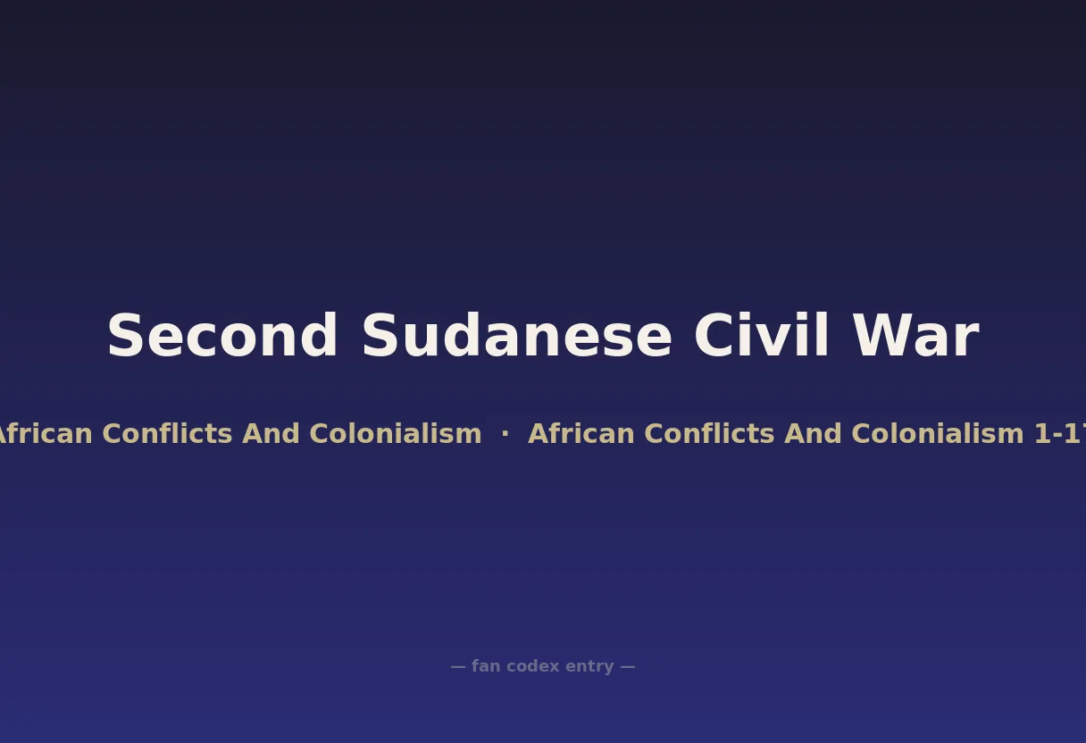 Second Sudanese Civil War